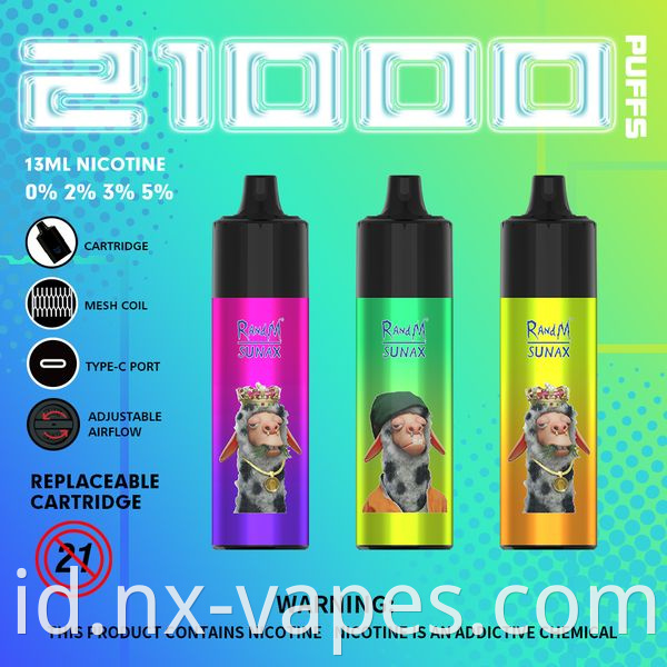 RandM Sunax 21000 puffs